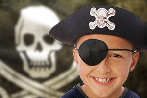 Piraten Augenklappe selber basteln